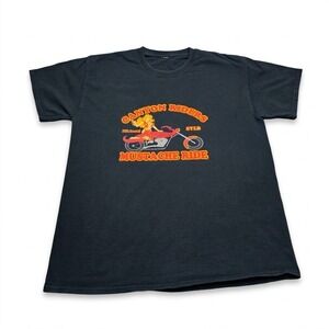 Canyon Riders 16th Annual Mustache Ride T-Shirt SYLB Biker Graphic Tee XL